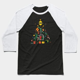 Cool Christmas Tree with Welding instrument funny welder christmas Baseball T-Shirt